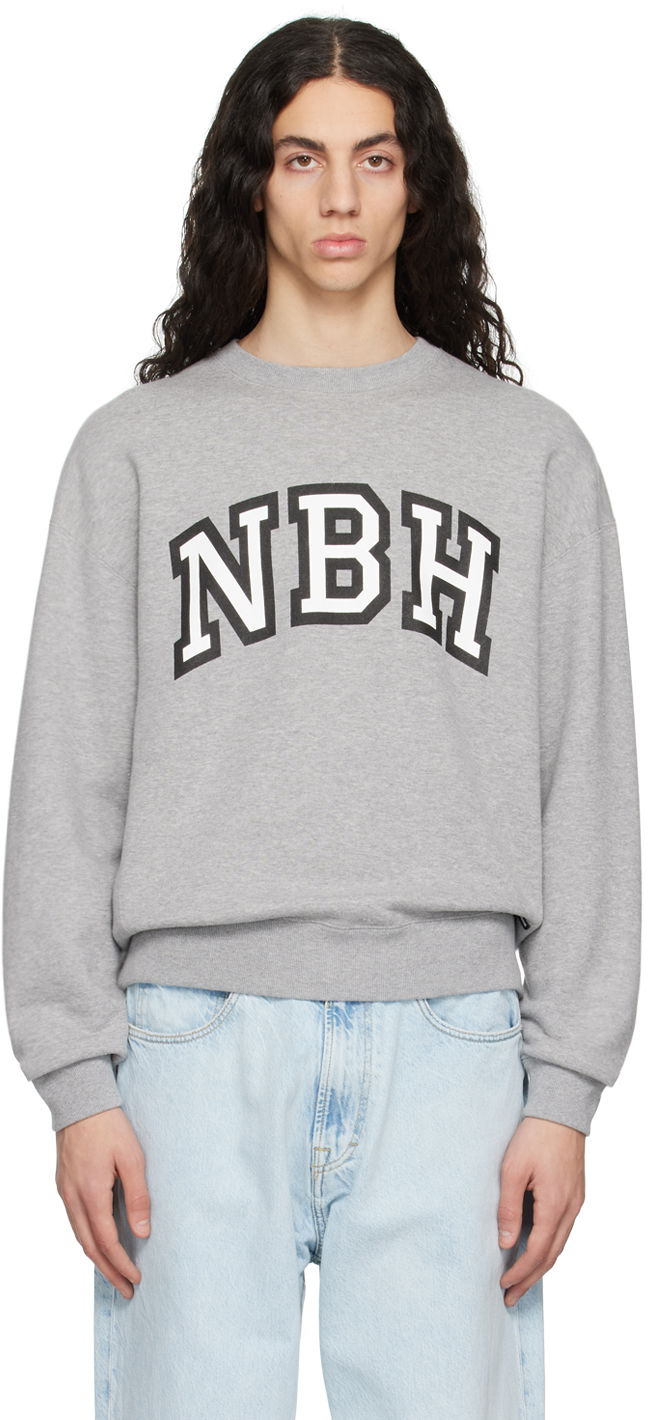 Світшоти Neighborhood Neighborhood Printed Sweatshirt Сірий | 222TPNH-CSM01