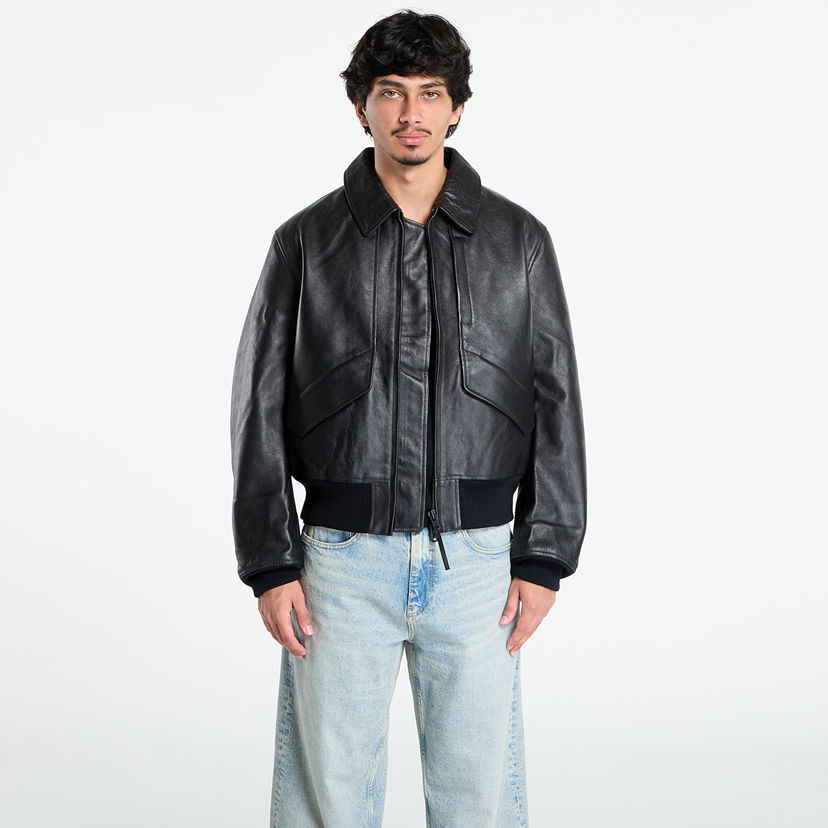 Куртка Y-3 Y-3 Leather Jacket чорний | JX4820