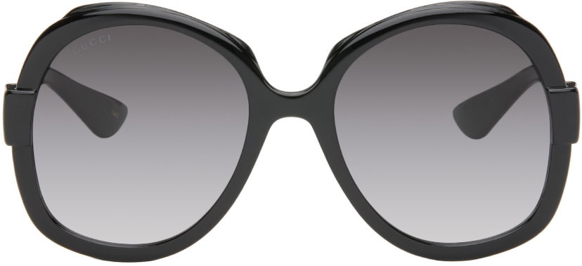 Сонцезахисні окуляри Gucci Black Oversized Sunglasses чорний | GG1432S-001