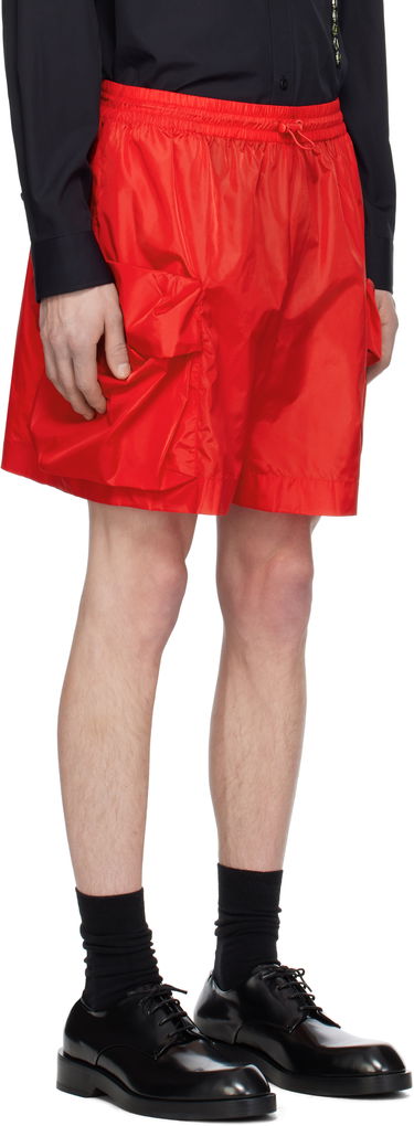 Шорти Simone Rocha Simone Rocha Cargo Flap Pocket Drawstring Shorts Червоний | 4135 1067, 1