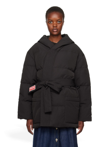 Куртка KENZO Paris Belted Down Jacket чорний | FD62OU1159NE