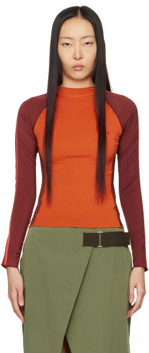 Футболка Miaou Miaou Madeline Long Sleeve T-Shirt Помаранчевий | 7126TJBCRI
