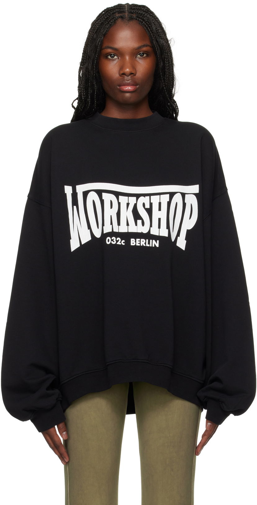 Світшоти 032C Victor Bubble Sweatshirt чорний | F24-URC-0521-050-W
