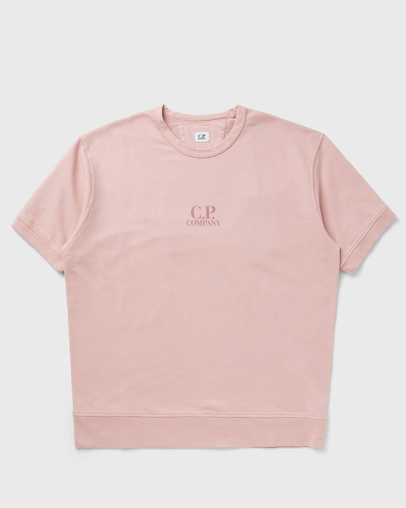 Світшоти C.P. Company C.P. Company Short Sleeve Fleece Sweatshirt Рожевий | 18CMSS159A002246G-520