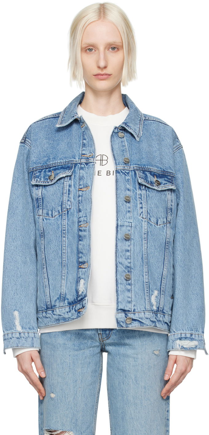 Куртка Anine Bing Rory Oversized Denim Jacket Синій | A-01-7052-435