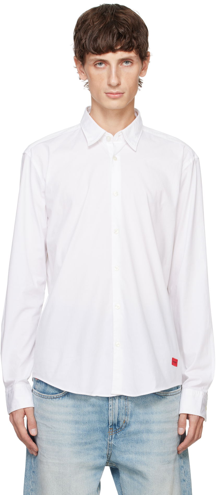 Сорочка BOSS Slim Fit Shirt білий | 50500216