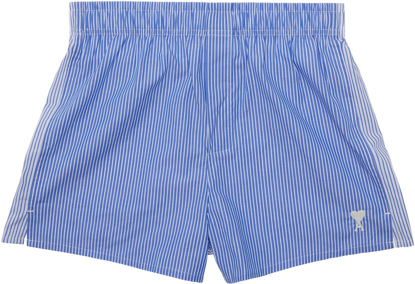 Боксери AMI AMI de Coeur Striped Boxers Синій | HUN009.CO0112