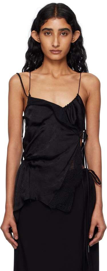 Безрукавка Ann Demeulemeester Vepa Ramage Jacquard Slip Top чорний | B0012832-FA611-099, 0