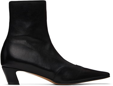 Кросівки та взуття Khaite Black 'The Nevada' Stretch Low Boots чорний | F1068-836, 0