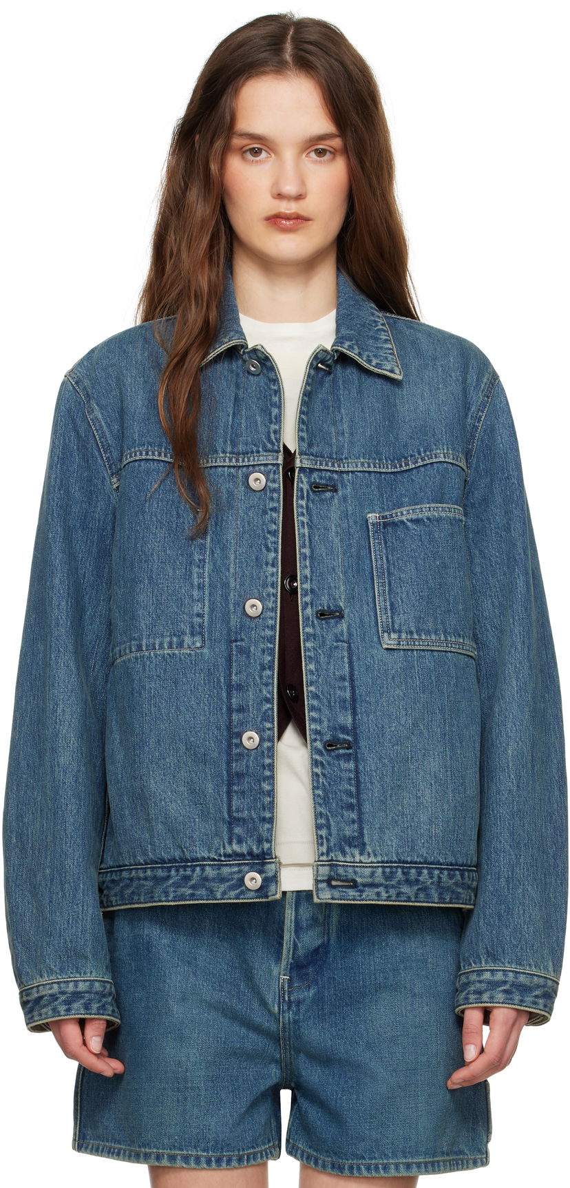 Куртка Jil Sander Jil Sander Regular Fit Denim Jacket Синій | J40SW0007_J45291