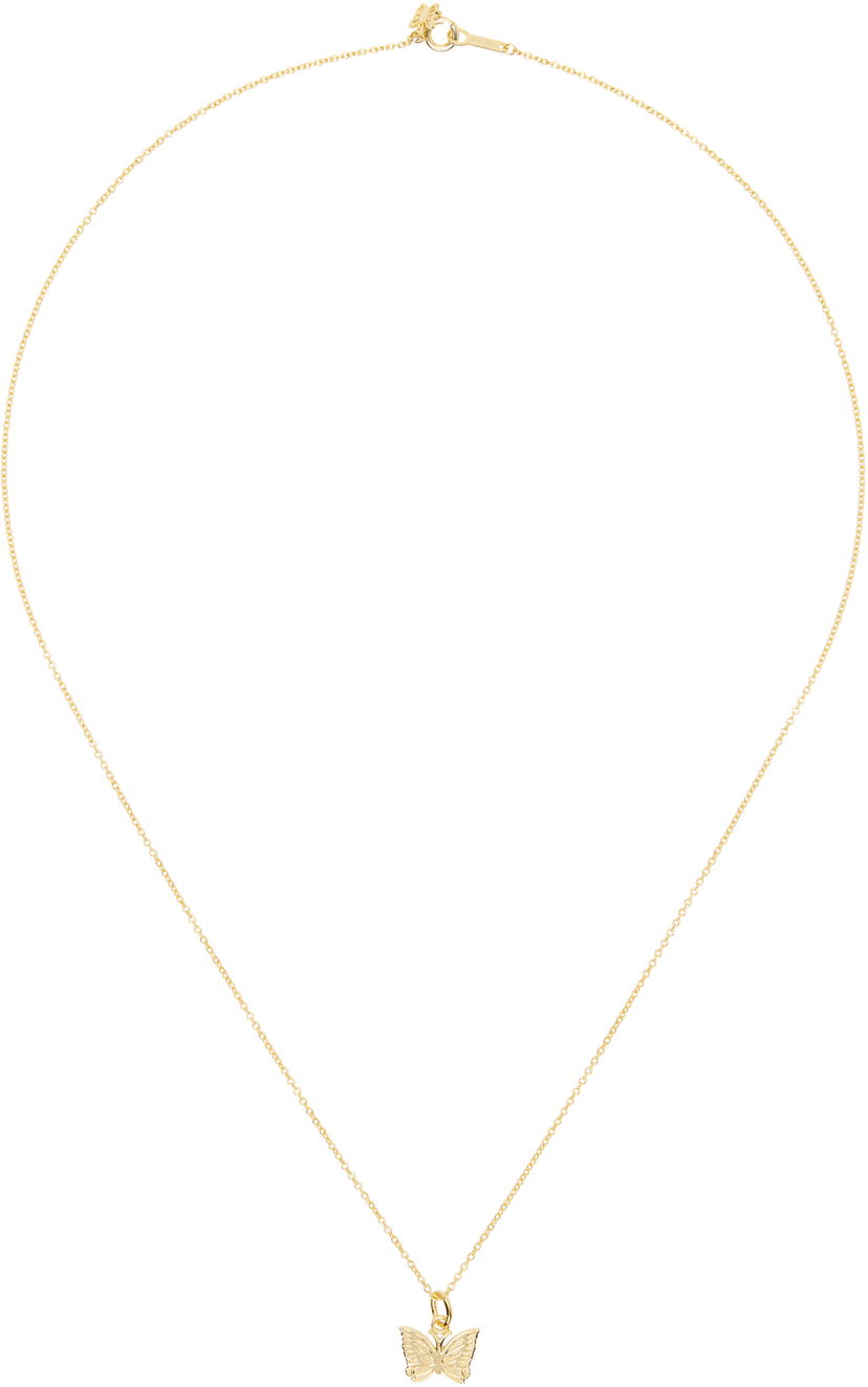 Кольє Needles NEEDLES C-Papillon Butterfly Pendant Necklace Металік | QV018