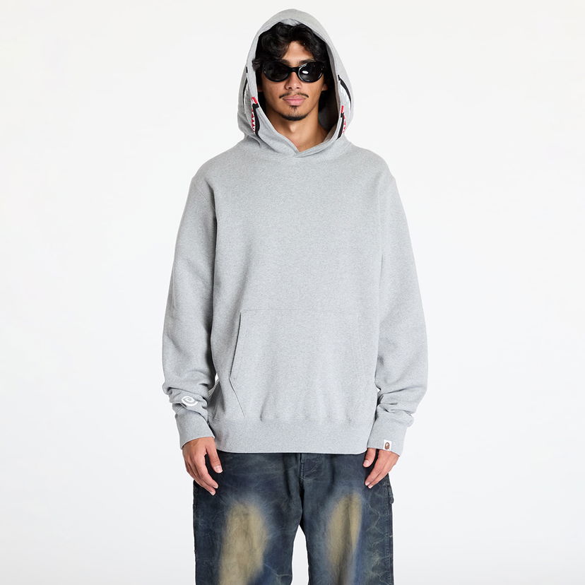 Світшоти BAPE Shark Pullover Hoodie Gray Сірий | 001PPK801013M GRA