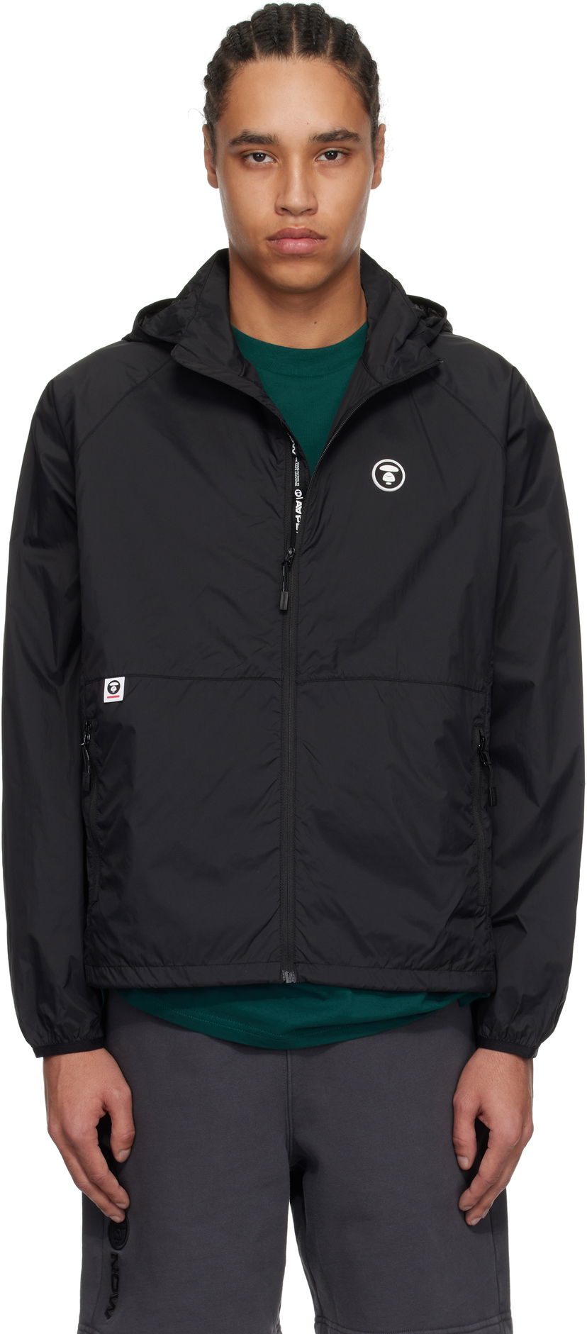 Вітровка AAPE by A Bathing Ape AAPE by A Bathing Ape 'AAPE Now' Lightweight Jacket чорний | AAPLJM7704XXNBKX