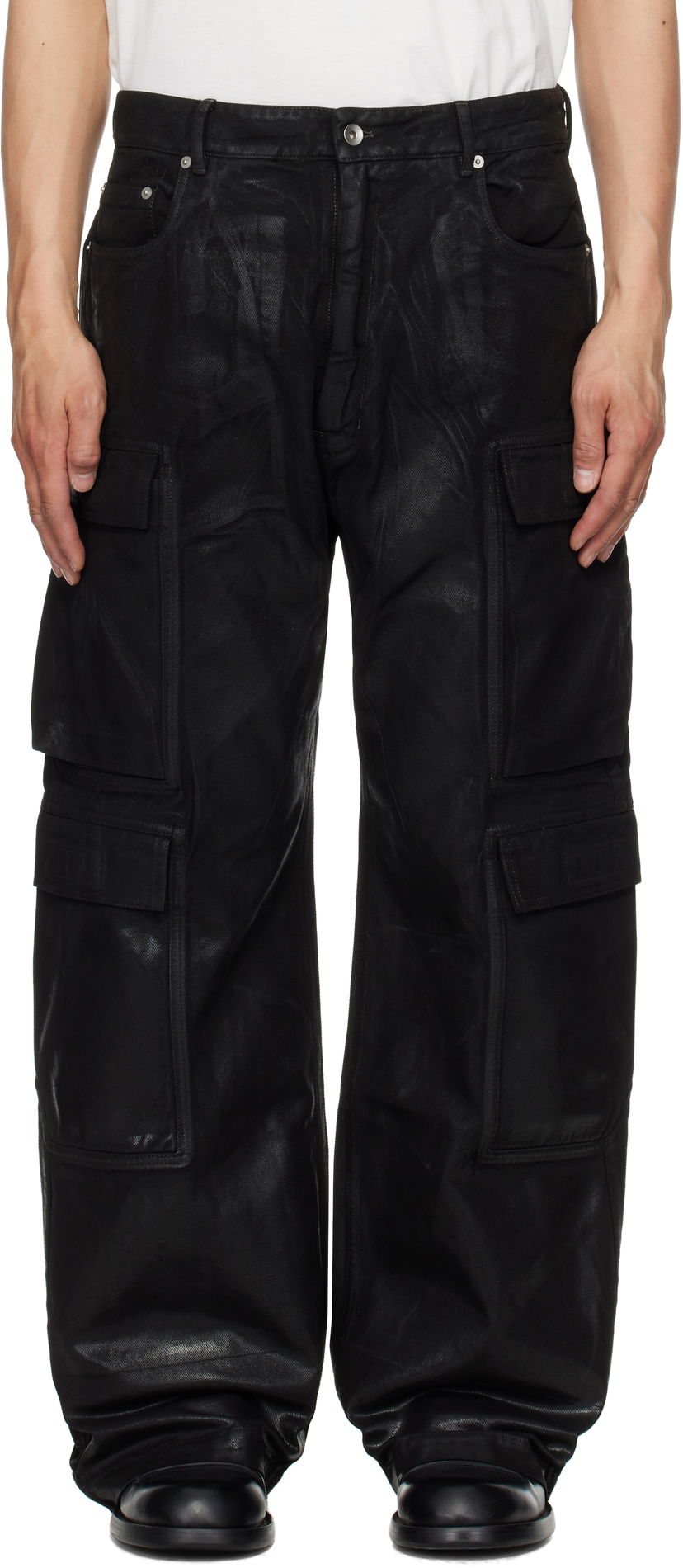 Штани карго Rick Owens Rick Owens DRKSHDW Hollywood Double Cargo Pants чорний | DU01E3361 DCF