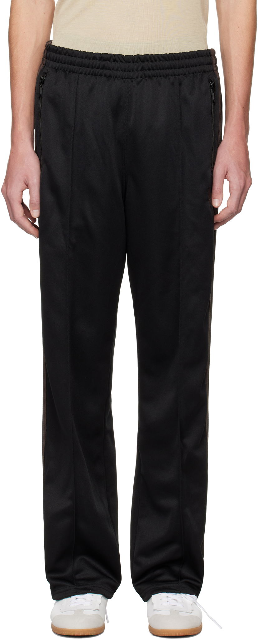 Спортивні штани Needles Track Pants Smooth Poly чорний | PU273
