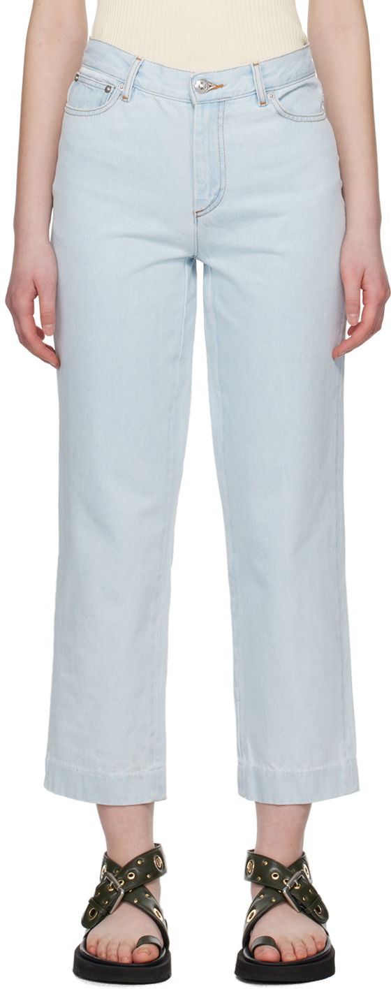 Джинси A.P.C. A.P.C. New Sailor Cropped Jeans Синій | COGXK-F09131