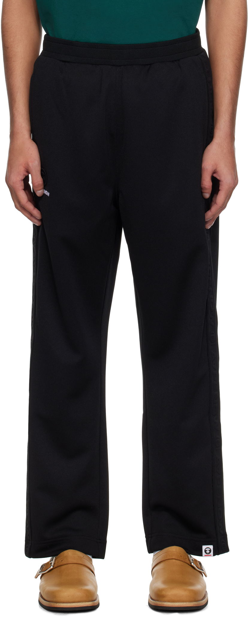 Спортивні штани AAPE by A Bathing Ape AAPE by A Bathing Ape 'AAPE Now' Sweatpants чорний | AAPPTMB674XXNBKX
