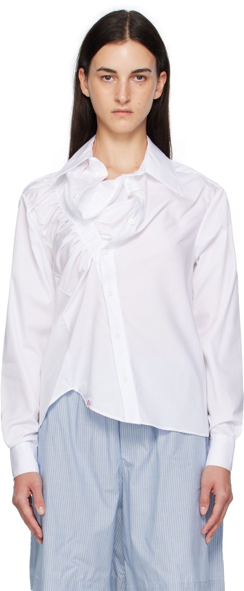 Сорочка Charles Jeffrey Loverboy Charles Jeffrey LOVERBOY Ruffle Shirt білий | 52070202