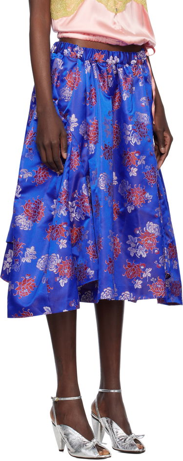 Спідниця Comme des Garçons Comme des Garçons Jacquard Pattern Midi Skirt Синій | GO-S002-051-1, 1