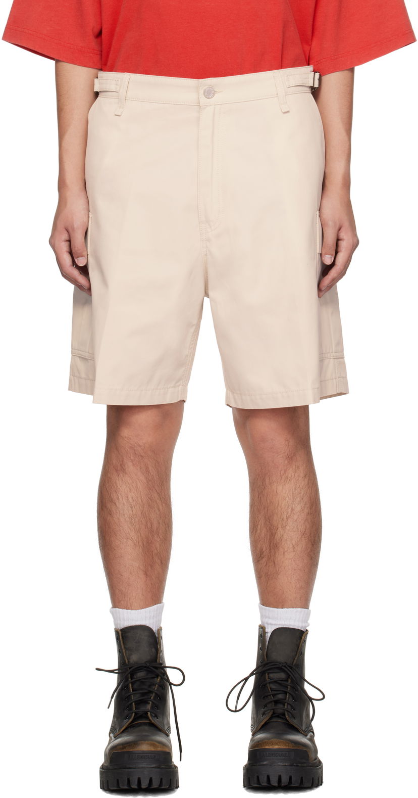 Шорти VETEMENTS Vetements Twill Cargo Shorts бежевий | UA66SS520S