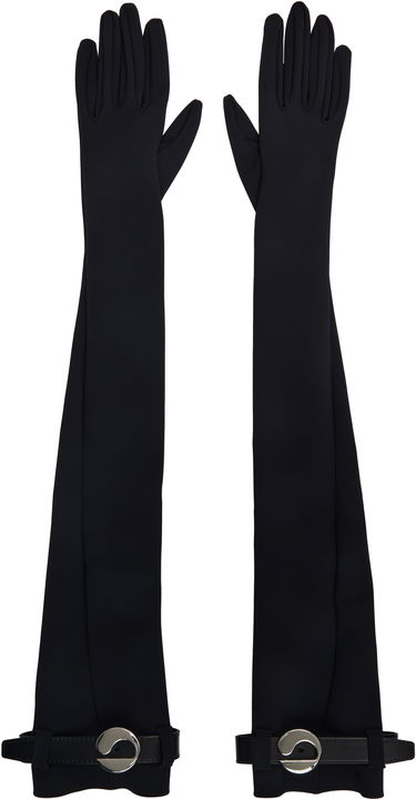 Рукавички Coperni Coperni Logo Belted Jersey Long Gloves чорний | COPAC06F5030, 0