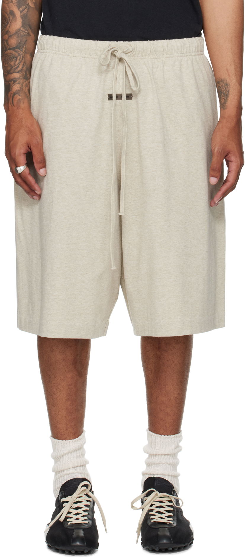 Шорти Fear of God Fear of God ESSENTIALS Jersey Basketball Shorts бежевий | 160SP254612F