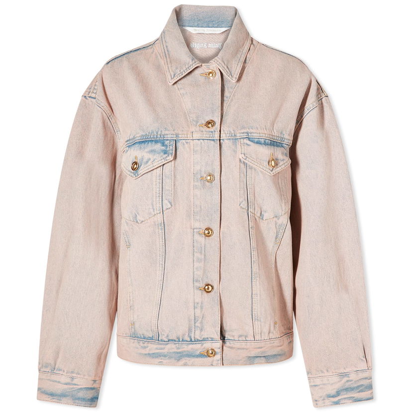 Куртка Palm Angels Overdye Loose Denim Jacket Рожевий | PWYE032S24DEN0013030
