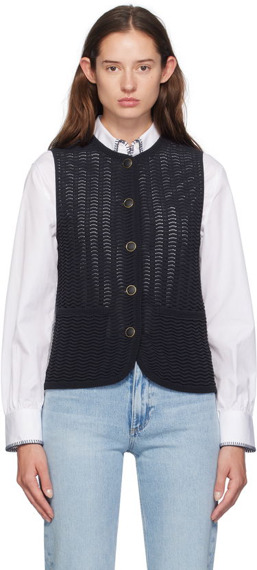 Жилет rag & bone rag & bone Elisa Knit Vest чорний | WAS24F071UG71, 0