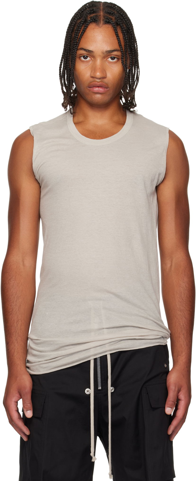 Безрукавка Rick Owens Rick Owens Concordians Sleeveless Tank Top бежевий | RU02E1151 UC