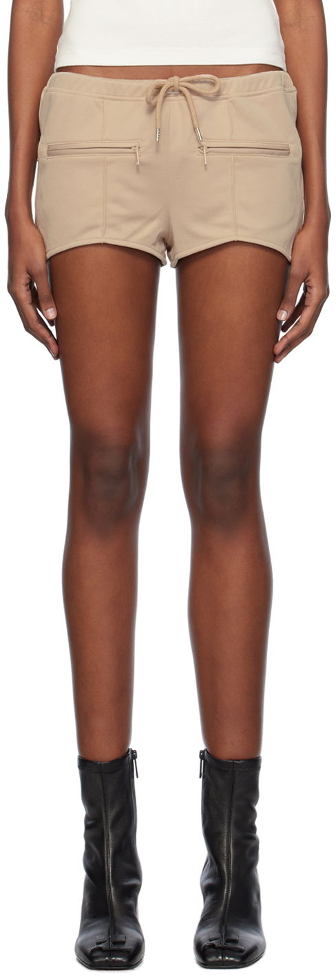 Шорти Courrèges Courrèges Women's Mini Shorts бежевий | 124JSH034JS0091
