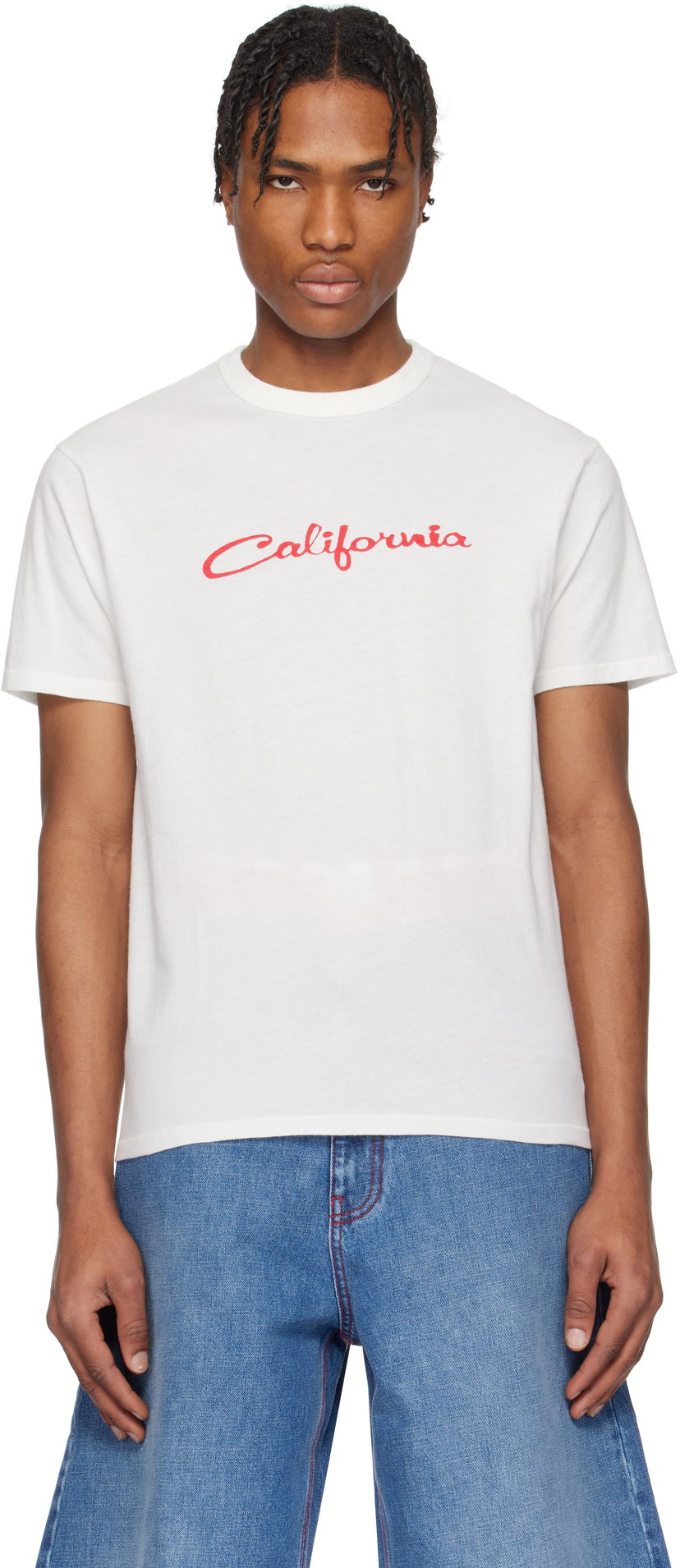 Футболка ERL ERL 'California' Signature T-Shirt білий | ERL10T001