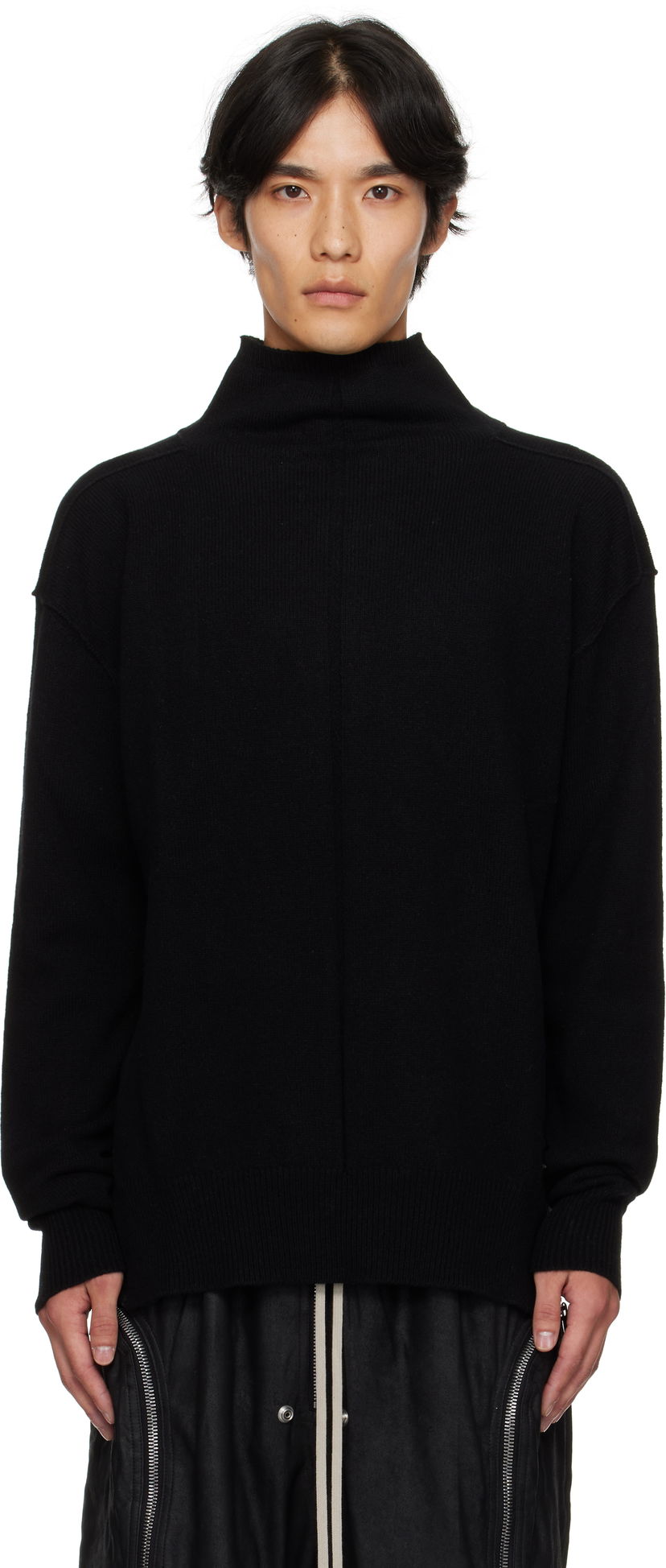 Cветр Rick Owens Rick Owens Concordians Tabard Sweater чорний | RU02E1648 WSBR