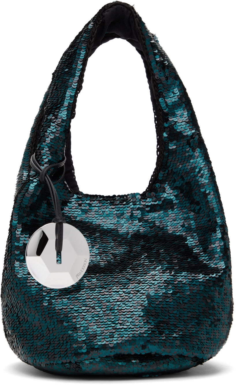 Сумочка JW Anderson JW Anderson Mini Sequin Shopper Bag Зелений | HB0728-FA0230