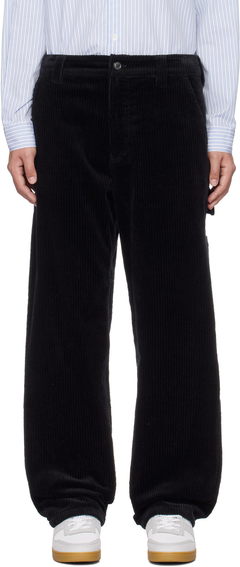 Штани карго A.P.C. A.P.C. Fergus Corduroy Pants чорний | COHDW-M08500