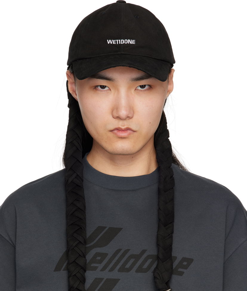 Кепка We11done We11done Logo Braid Cap чорний | WD-AH0-25-430-U-BK