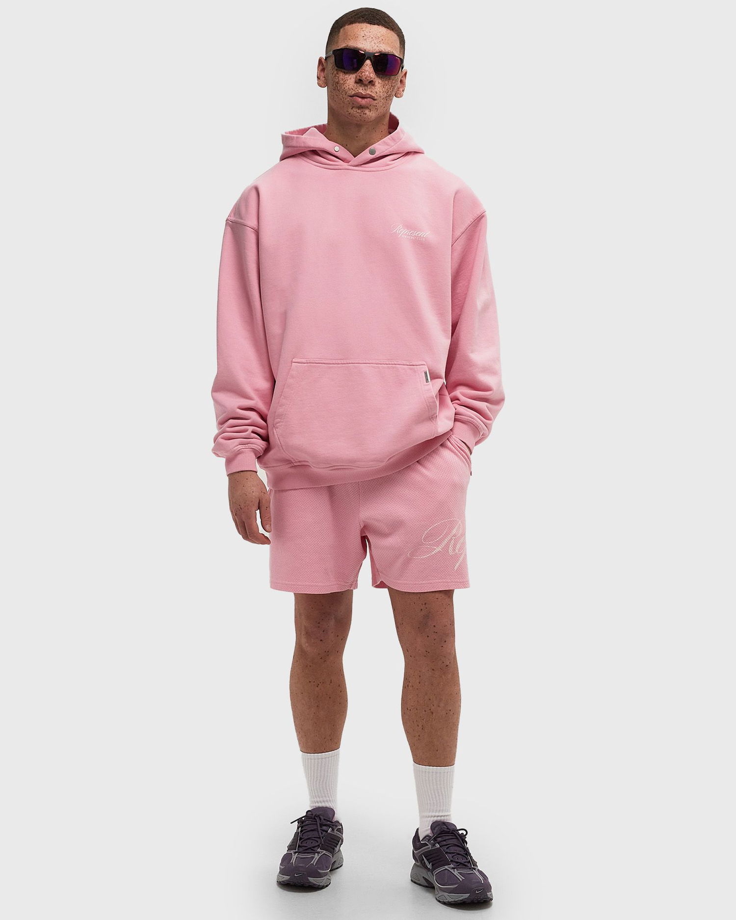 Шорти Represent Clo Owners Club Script Mesh Shorts Рожевий | OCM41247-518, 1