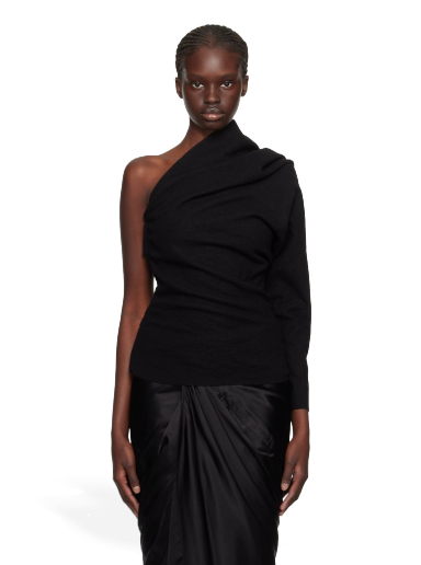 Футболка Rick Owens One Sleeve T-Shirt чорний | RO02C1257 WN
