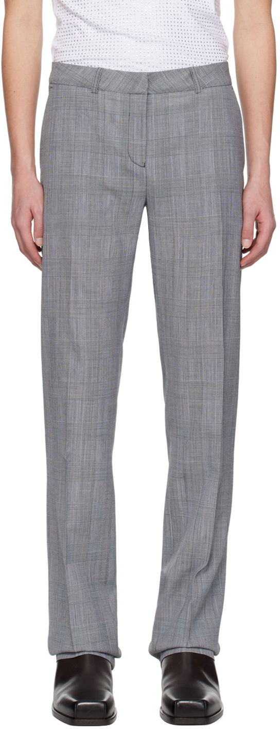 Штани Coperni Coperni Check Trousers Сірий | COPP70834MEN