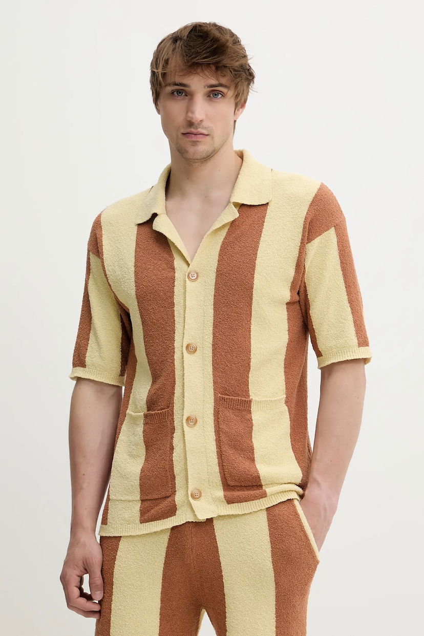 Сорочка Nanushka Nanushka Jeff Regular Fit Striped Shirt Різнокольоровий | NM25SSTP10711