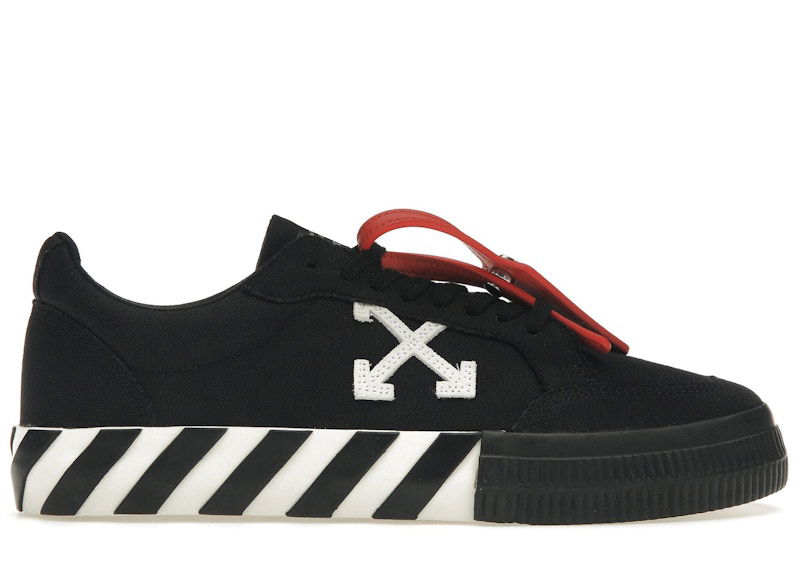 Кросівки та взуття Off-White Vulcanized Low Canvas Black White чорний | OMIA085C99FAB0061001, 0