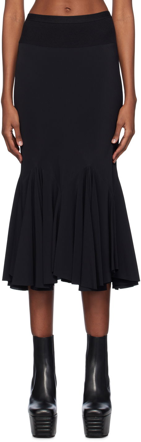 Спідниця Rick Owens Divine Midi Skirt чорний | RP01D2335 CC