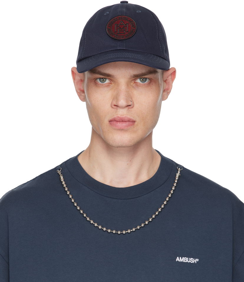 Кепка Ambush Circle Logo Baseball Cap темно-синій | BMLB002F24FAB0024628