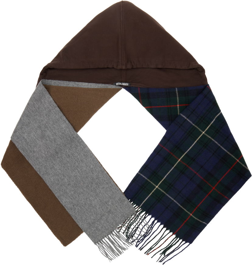 Шарф Ottolinger Ottolinger Deconstructed Hoodie Scarf Коричневий | 129-902828-01