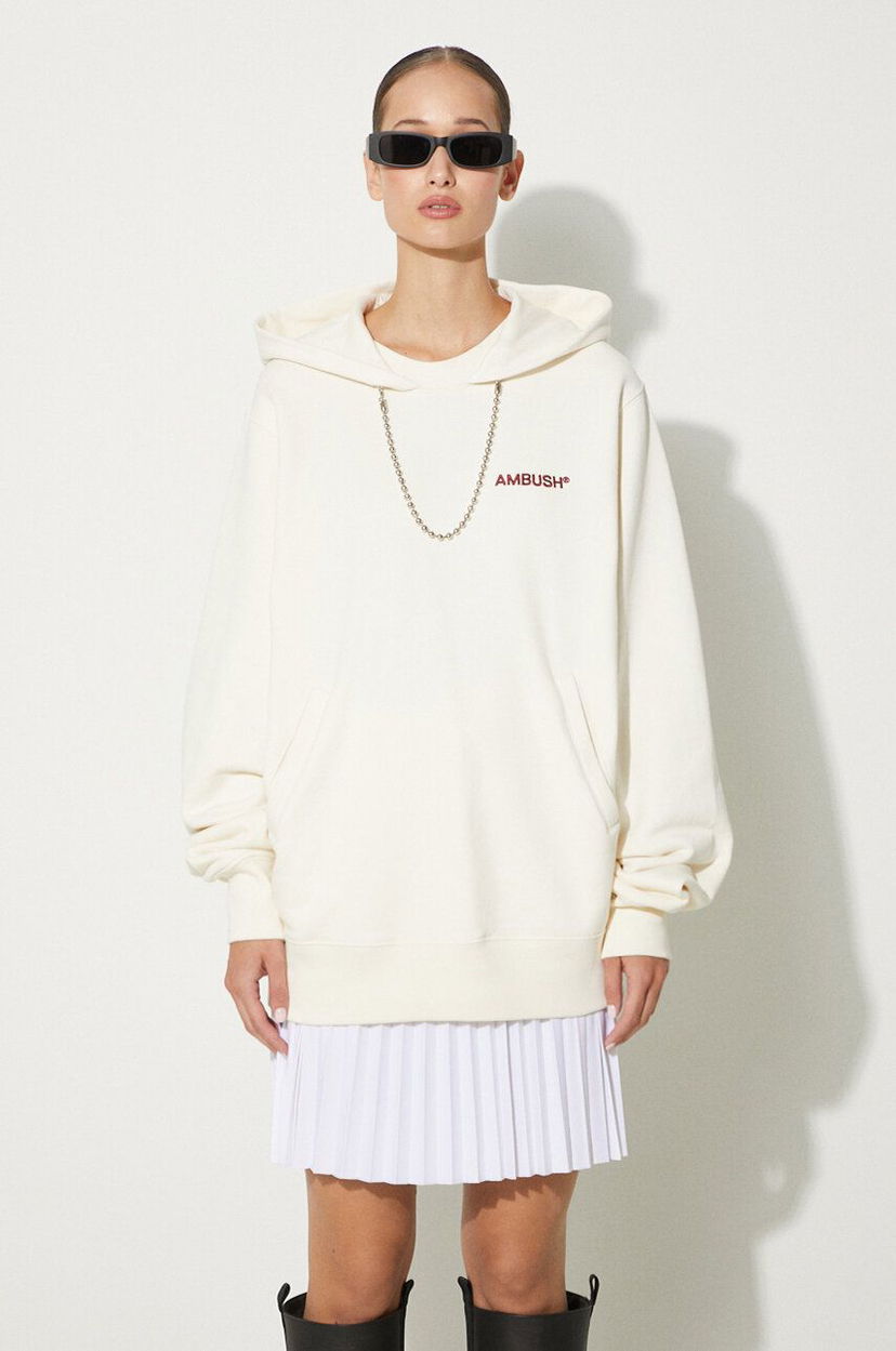 Світшоти Ambush Ballchain Hoodie With Applique бежевий | BWBB001F24FLE0013128