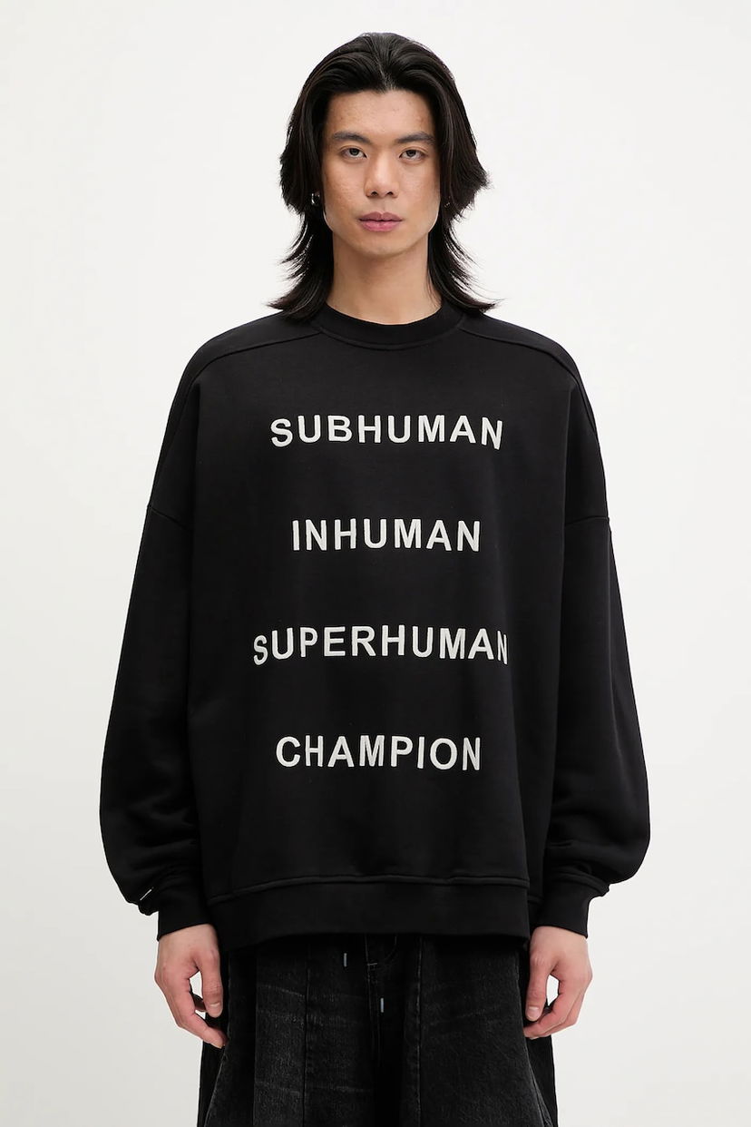 Світшоти Rick Owens Rick Owens DRKSHDW Knitted Jumbo Sweatshirt чорний | CM01E1669.CHFE