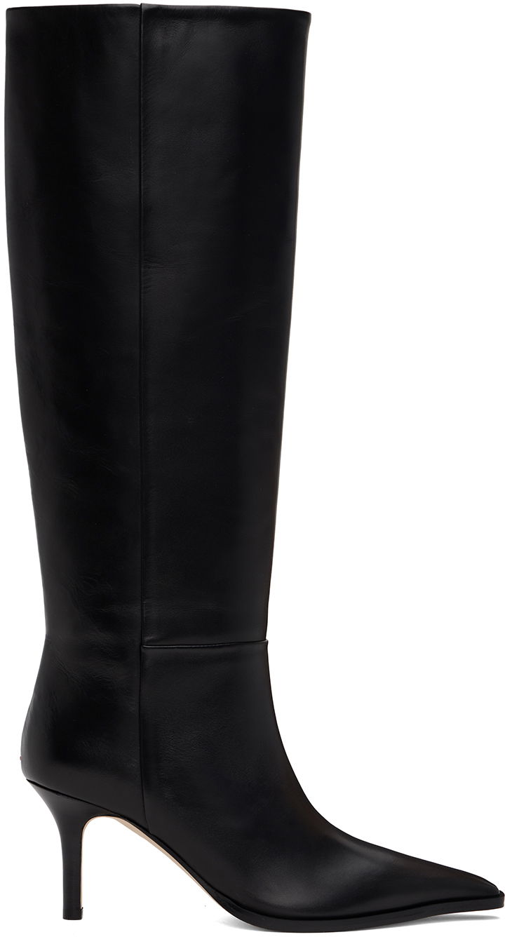 Одяг Aeyde Aeyde Tula Leather Tall Boots чорний | A11-KB-TULP75ST95-FW24-800-001