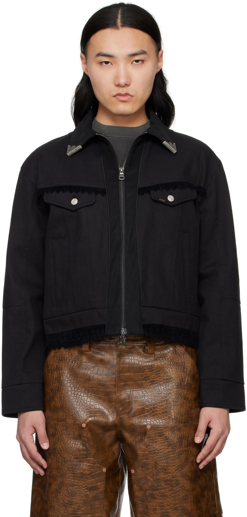 Куртка Andersson Bell Andersson Bell Cowboy Zip-Up Jacket чорний | awa680m