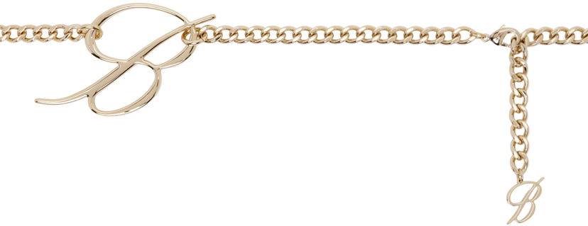 Ремені Blumarine Blumarine 'B' Monogram Chain Belt Металік | A422W299A