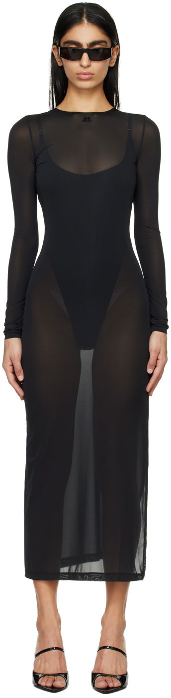 плаття Courrèges Courrèges Women's Maxi Dress чорний | 124JRO376JS0088