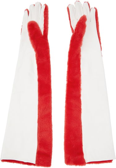 Рукавички Marni Marni Long Faux-Fur Gloves Червоний | GNMC0052X0 ULM121, 1
